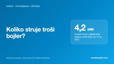 Koliko struje troši bojler i na koliko stepeni ga držati?
