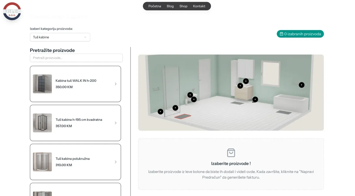 Napravi Svoje Kupatilo Online - Besplatni Konfigurator sa Realnim Cenama