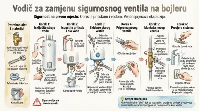 Kako samostalno zamijeniti sigurnosni ventil na bojleru (Bez poplave i panike)