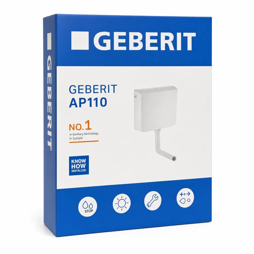 Geberit Rio AP110 nadgradni vodokotlić, bijeli