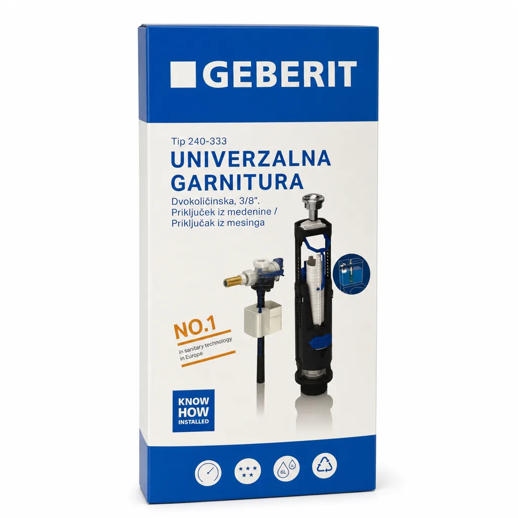 Geberit univerzalna garnitura za vodokotlić, tip 240-333