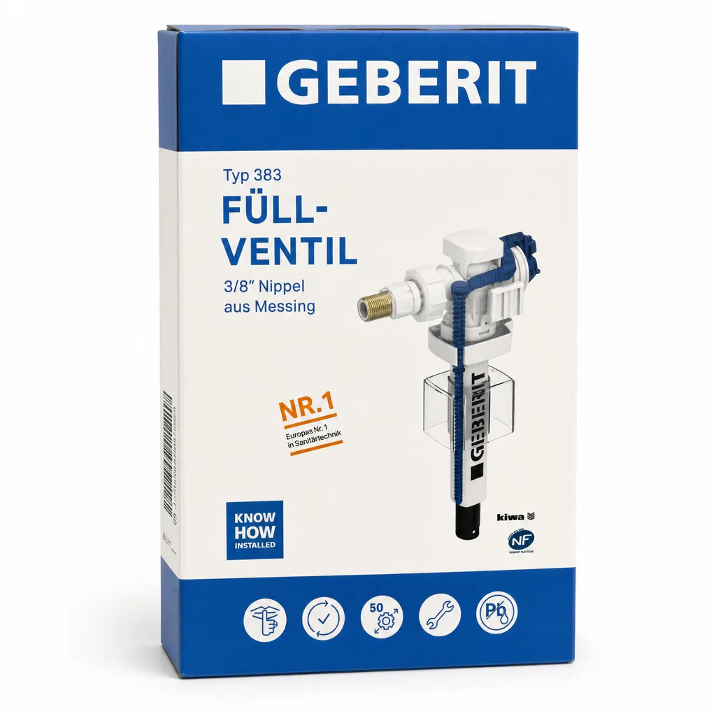 Geberit plovak za vodokotlić tip 383, bočni priključak 3/8"