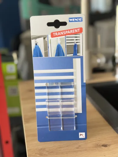 Wenko Transparente Kukice za Kupatilo - slika 1