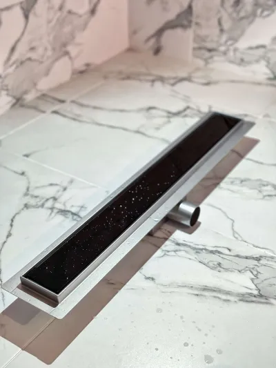 Slivnik Rocco 60 × 7 cm "Mjehurići" Black